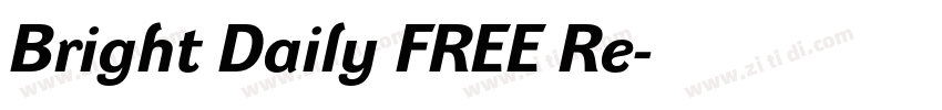 Bright Daily FREE Re字体转换